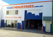 Acrylic letters and painted graphics